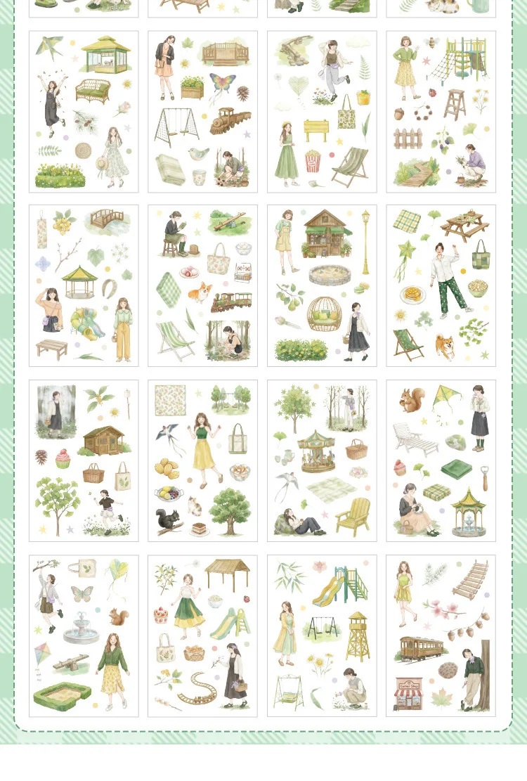 20pcs/lot Kawaii Stationery Stickers The beauty of the world Office DIY Junk Journal Paper Planner Decorative stickers