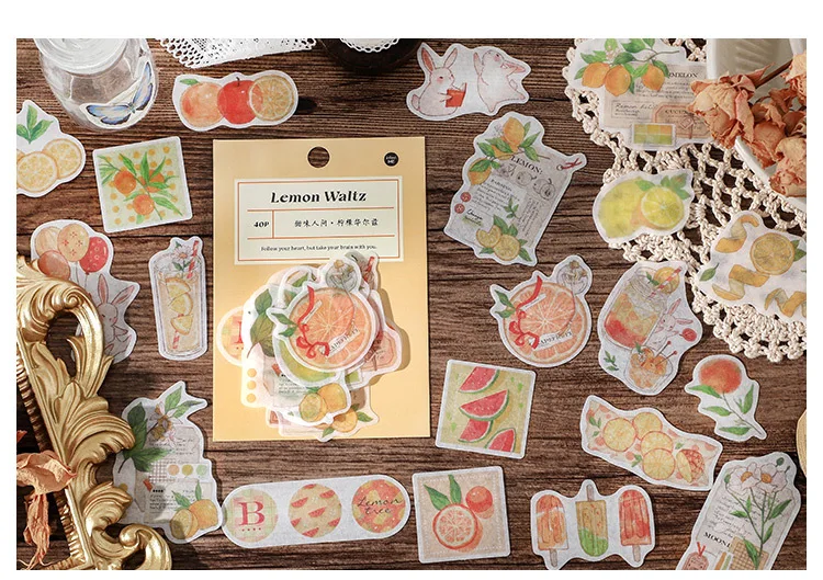 40[pcs/lot Kawaii Stationery Stickers Sweet World Series Diary Planner Decorative Mobile Stickers Scrapbooking DIY Craft