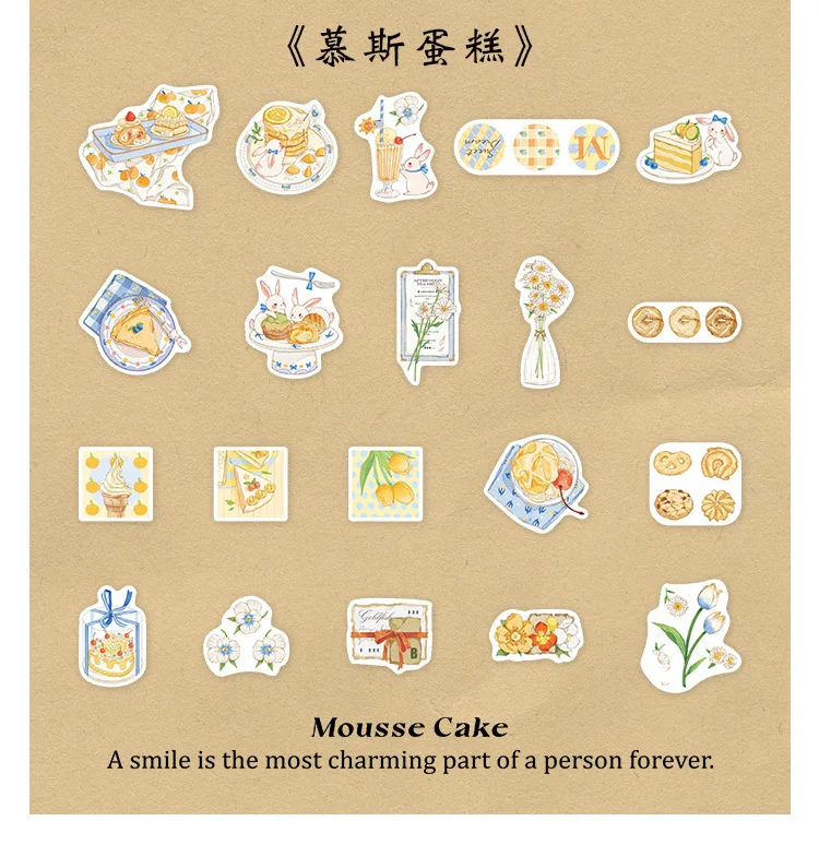 40[pcs/lot Kawaii Stationery Stickers Sweet World Series Diary Planner Decorative Mobile Stickers Scrapbooking DIY Craft