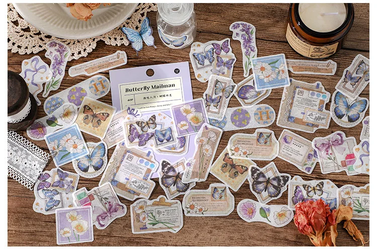 40[pcs/lot Kawaii Stationery Stickers Sweet World Series Diary Planner Decorative Mobile Stickers Scrapbooking DIY Craft
