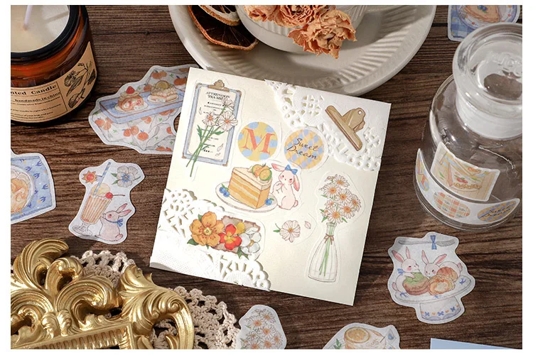 40[pcs/lot Kawaii Stationery Stickers Sweet World Series Diary Planner Decorative Mobile Stickers Scrapbooking DIY Craft