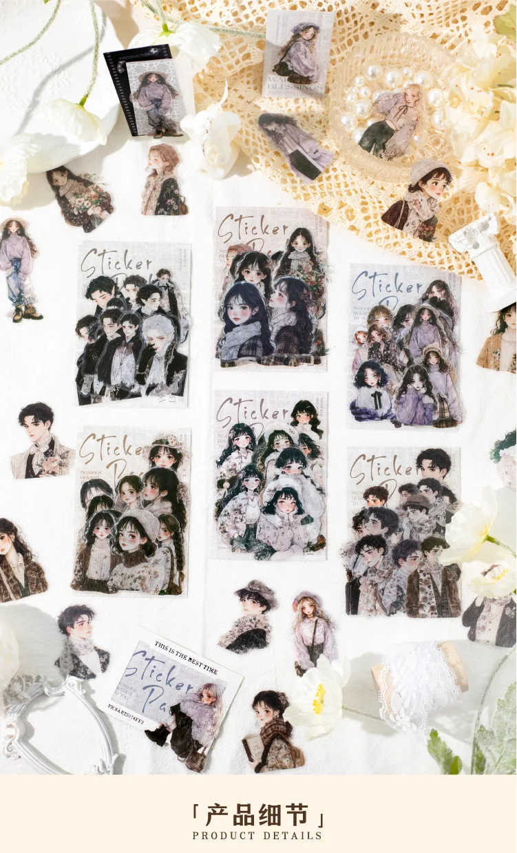 15pcs/lot Kawaii Stationery Stickers Seasons with you DIY Junk Journal Paper Planner Decorative stickers