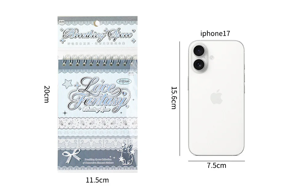 20pcs Vintage Lace Die Cut Sticker Set, Japanese Style Aesthetic Scrapbooking Stickers, Creative Journal Decoration Supplies