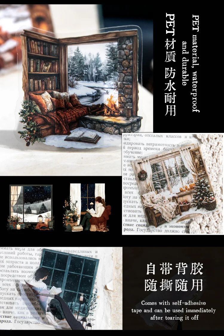 10pcs/lot Kawaii Stationery Stickers Hiding Warmth DIY Junk Journal Paper Planner Decorative stickers