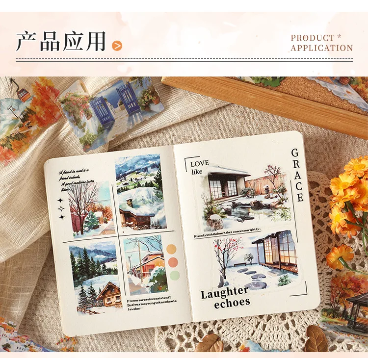 20pcs Kawaii Stationery Stickers Four Seasons Chord Song DIY Craft Scrapbooking Album Junk Journal Happy Planner Diary