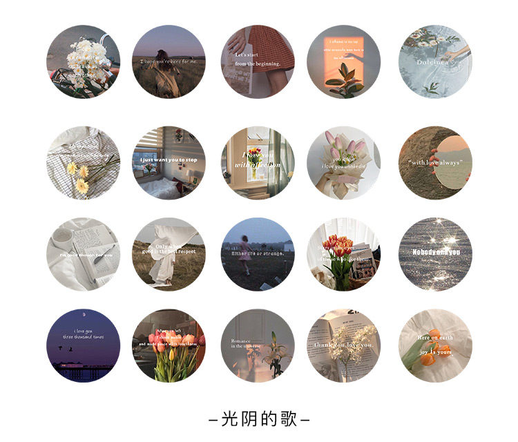 46pcs Romantic Star Stickers Cartoon Painting Decoration Scrapbooking School Supplies Flakes