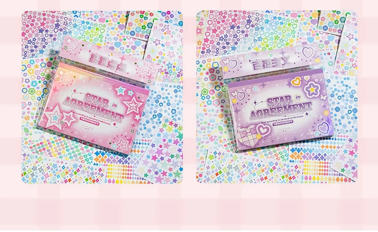 Utalo Huge 6000+ Sticker Set! Glitter, Fashion & Cute, Holo Accents for K-Pop, Journaling, Laptop. 20 Sheets 12x17cm