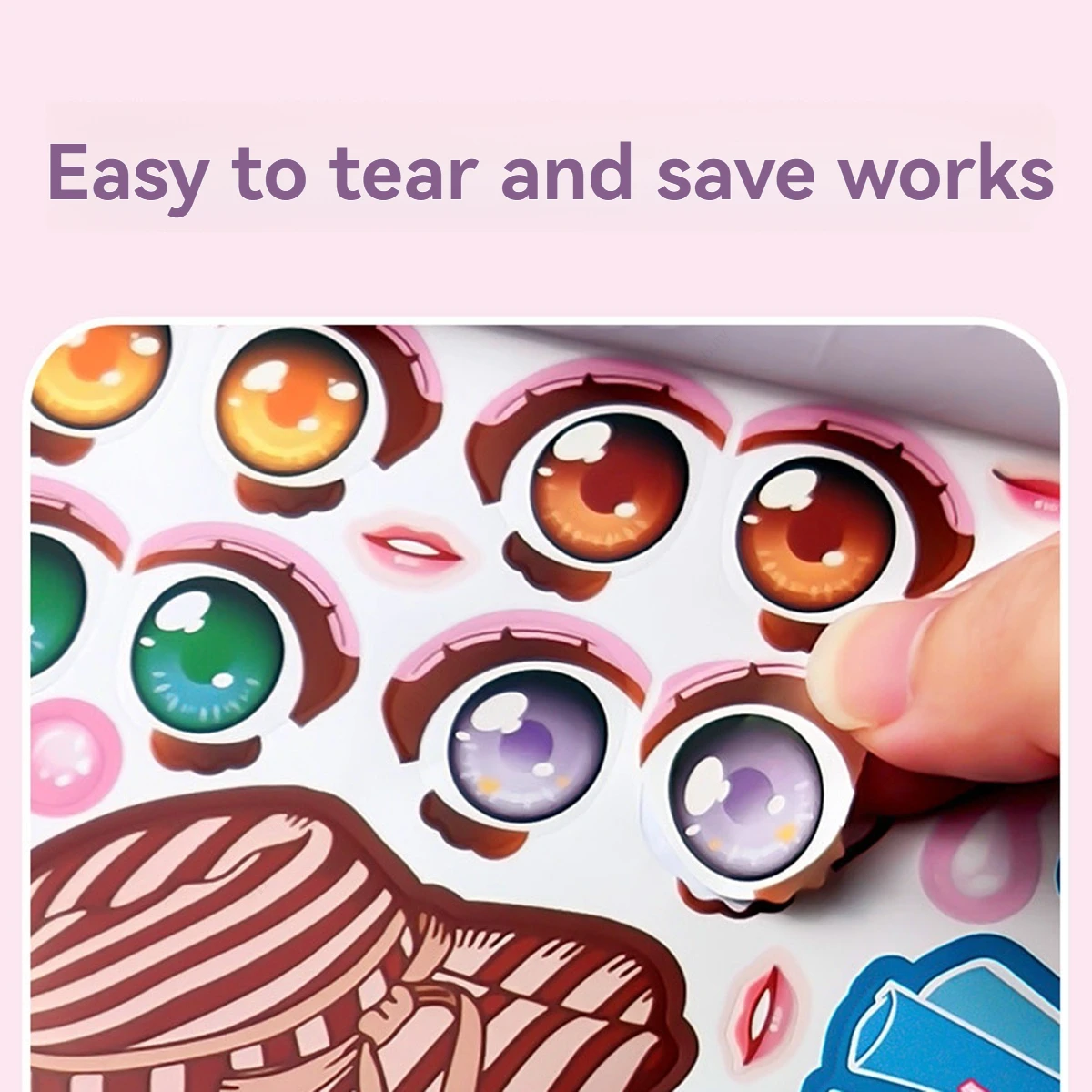 Reusable Sticker Dress-Up Stickers Removable Stickers, Kids Fashion Activities,Puzzle Restickable Book For Ages