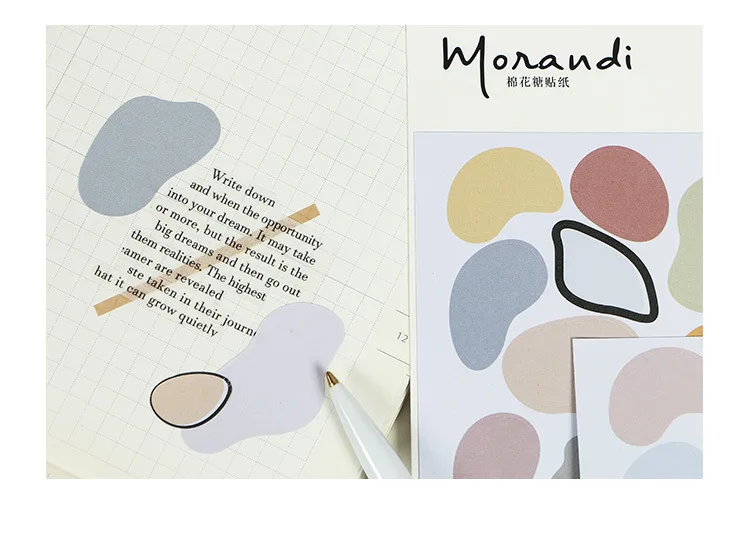 Mohamm Morandi Series Kawaii Cute Sticker Custom Stickers Diary Stationery