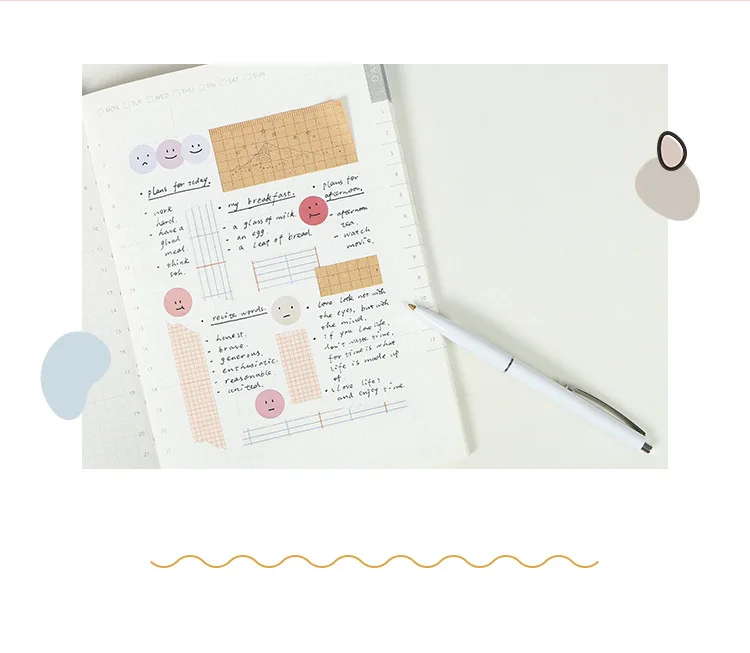 Mohamm Morandi Series Kawaii Cute Sticker Custom Stickers Diary Stationery
