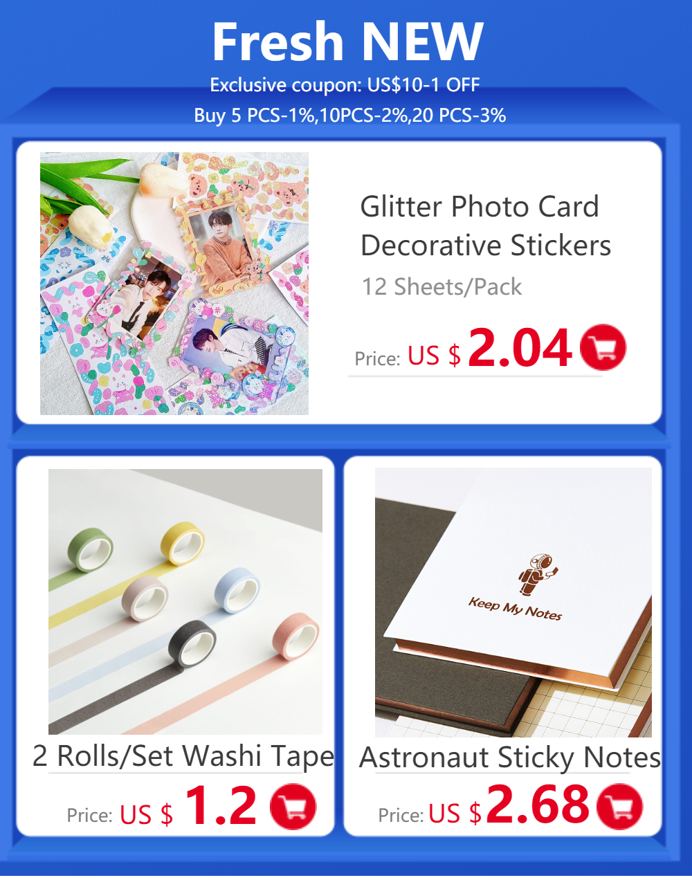 Mohamm Morandi Series Kawaii Cute Sticker Custom Stickers Diary Stationery