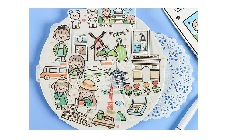 40pcs /1lot Kawaii Stationery Stickers good day series Diary Decorative Mobile Stickers Scrapbooking DIY Craft Stickers
