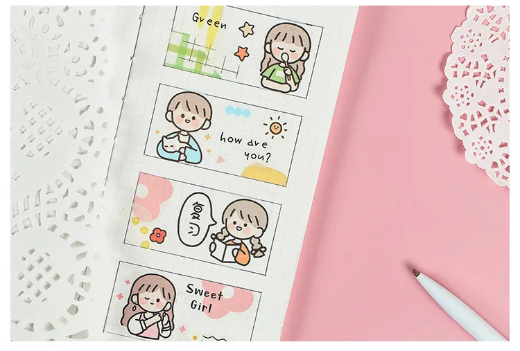 40pcs /1lot Kawaii Stationery Stickers good day series Diary Decorative Mobile Stickers Scrapbooking DIY Craft Stickers