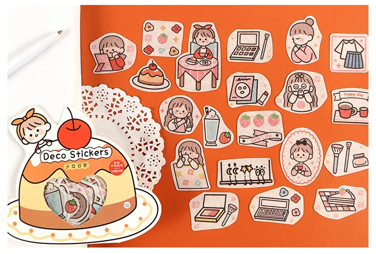40pcs /1lot Kawaii Stationery Stickers good day series Diary Decorative Mobile Stickers Scrapbooking DIY Craft Stickers