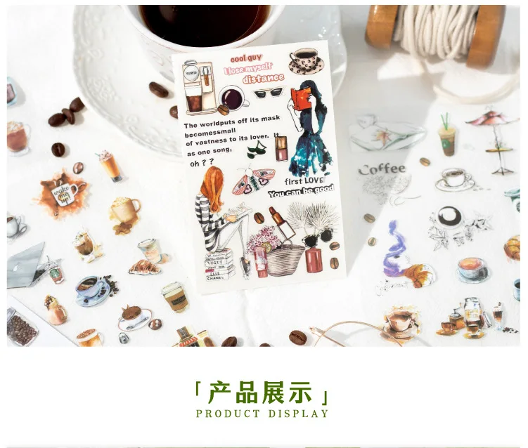 10pcs/1lot Kawaii Scrapbook Stickers Comfortable life Junk Journal Gold Planner Stationery Planner Decorative