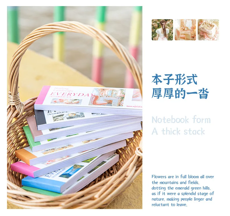 30pcs/1lot kawaii Stationery Sticker Daily healing scenery junk journal Decorative Scrapbooking DIY Craft Sticker