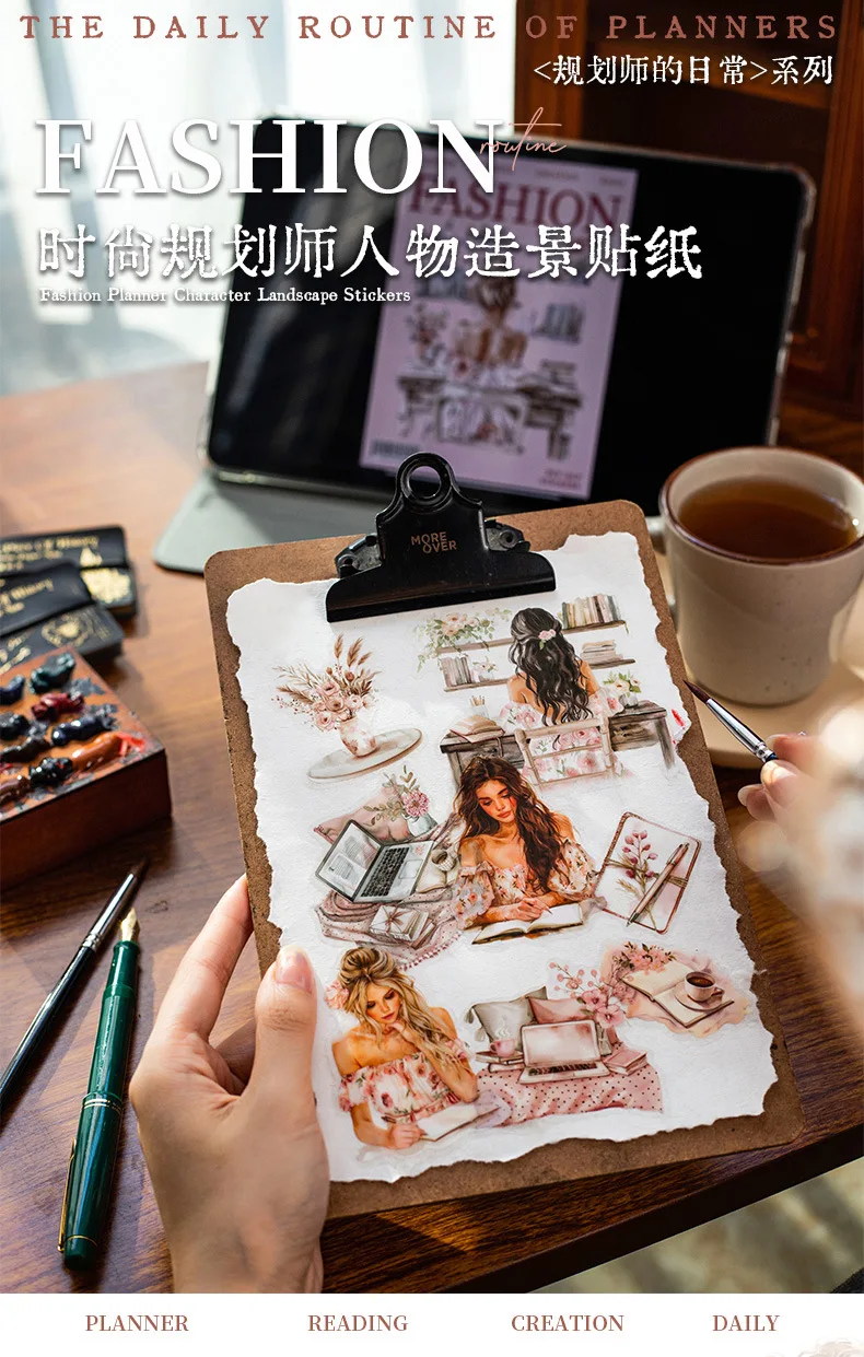 20pcs/lot Kawaii Stationery Stickers Planner's day-to-day DIY Junk Journal Paper stickers Planner Decorative Mobile stickers