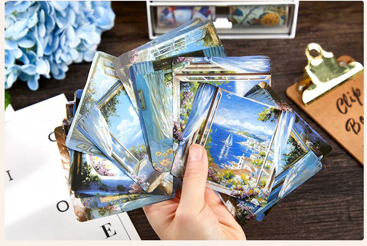 20pcs/1lot Kawaii Scrapbook Sticker Picture Window Scrapbooking Supplies Planner Decorative Stationery Sticker