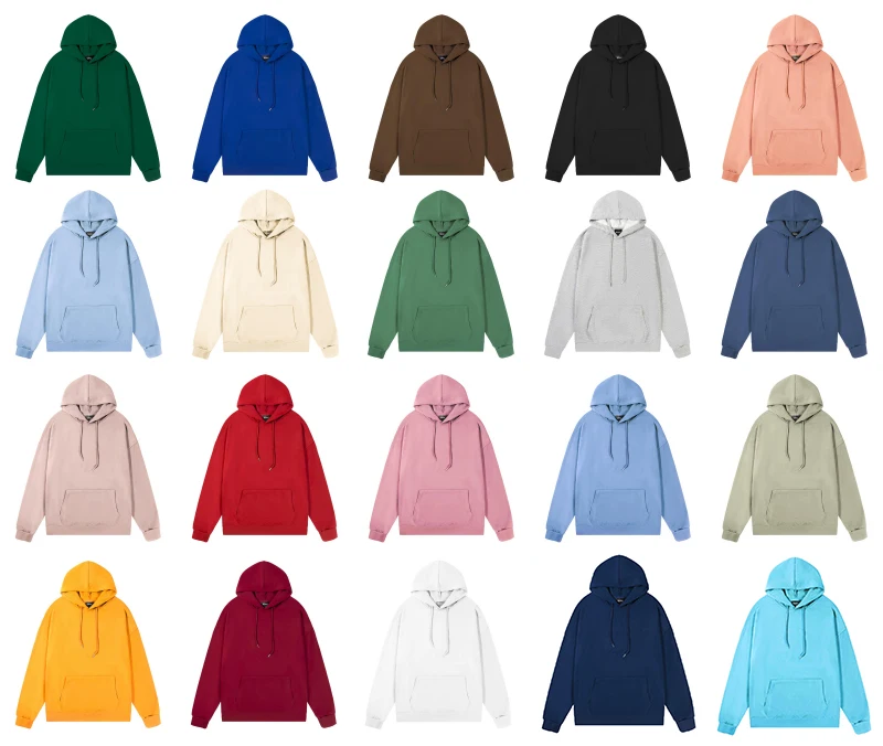 GAAJ Lightweight Hoodie & Sweatshirt 260gsm Soft Casual Pullover 21 Colors Men Women Unisex Comfortable Daily Wear Fit