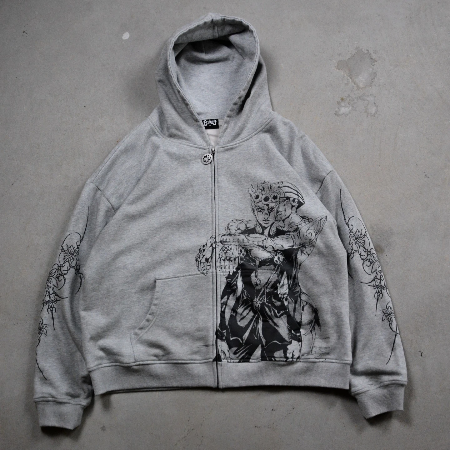 Harajuku Jojo Bizarre Adventure Hoodies Women Moody Blues Zip-Up Anime Hoodie Hip Hop Couples Y2k Street Sweatshirt Men Clothing