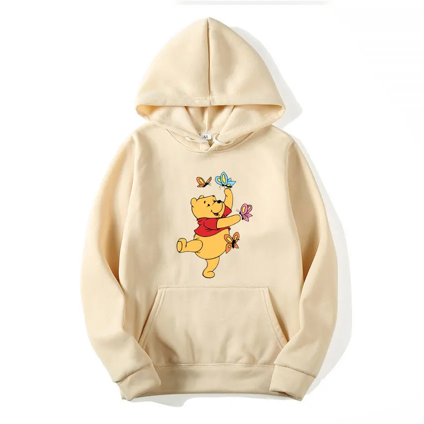 Winnie the Pooh Men Hoodie Cartoon Anime Women Pullover Tops 2026 New Fashion Autumn Winter Couple Sweatshirts Clothes