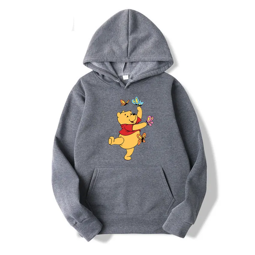Winnie the Pooh Men Hoodie Cartoon Anime Women Pullover Tops 2026 New Fashion Autumn Winter Couple Sweatshirts Clothes