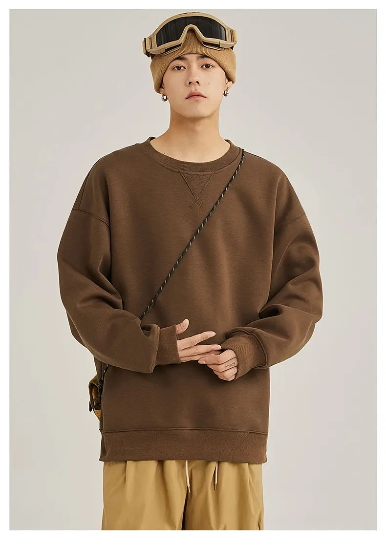 American Sle Fce Lined Hoodie Men's Casual Winter Sweatirt Trendy Brand New 2025 Comfortable Cotton Long Sve T-irt