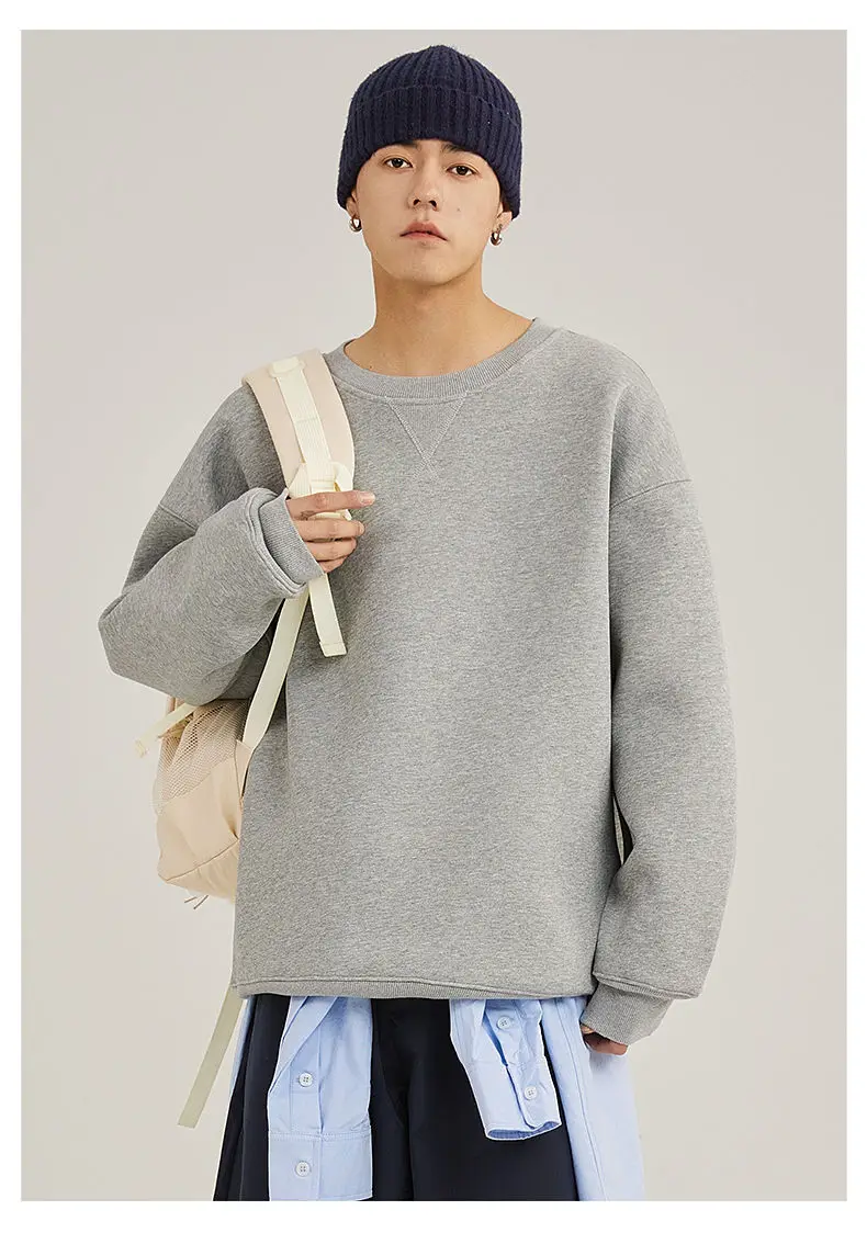 American Sle Fce Lined Hoodie Men's Casual Winter Sweatirt Trendy Brand New 2025 Comfortable Cotton Long Sve T-irt