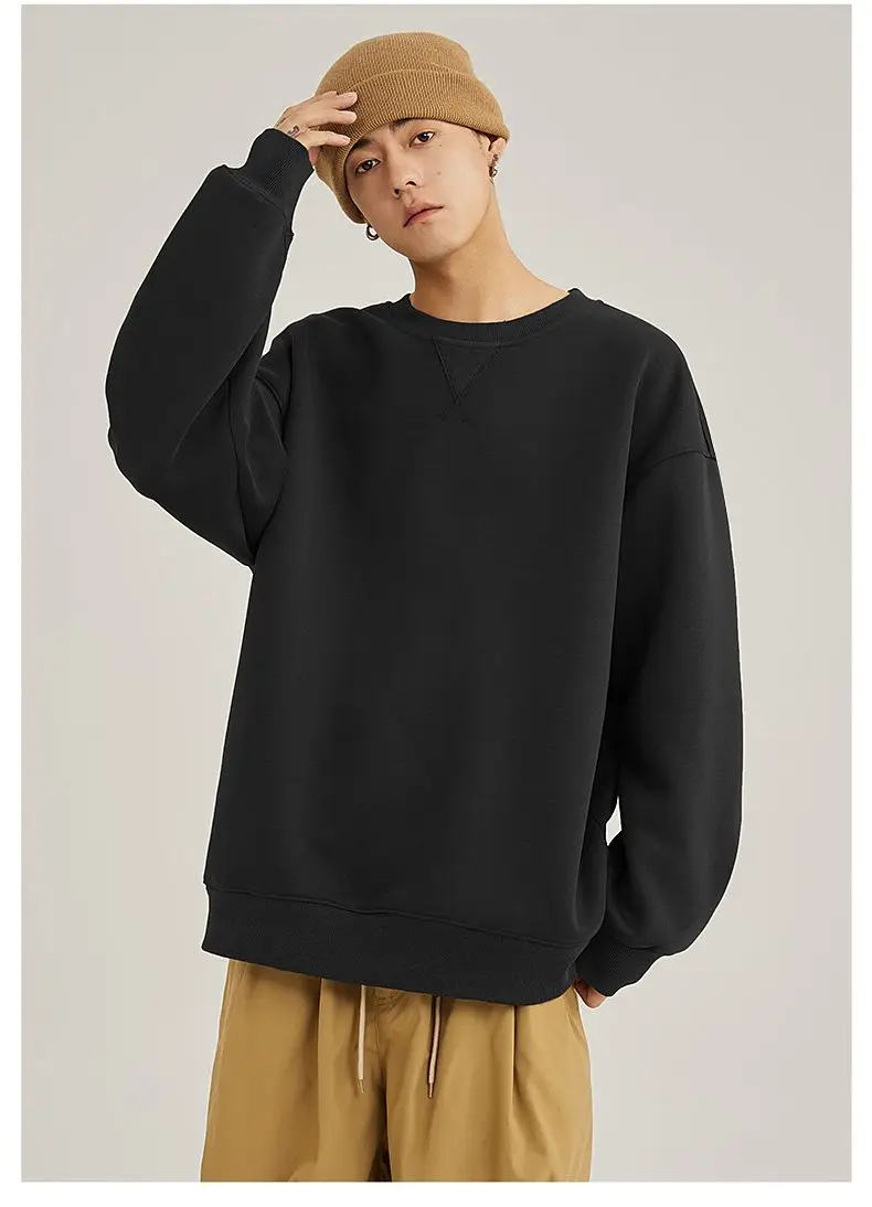 American Sle Fce Lined Hoodie Men's Casual Winter Sweatirt Trendy Brand New 2025 Comfortable Cotton Long Sve T-irt