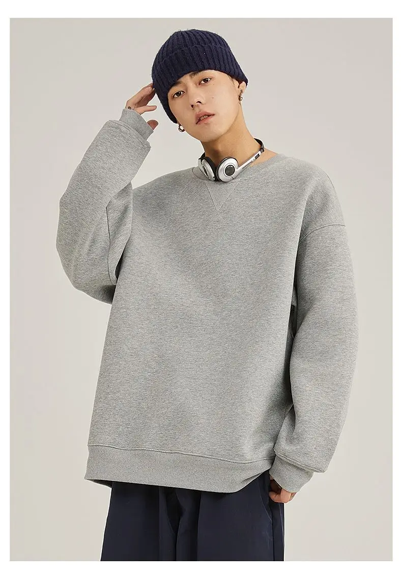 American Sle Fce Lined Hoodie Men's Casual Winter Sweatirt Trendy Brand New 2025 Comfortable Cotton Long Sve T-irt