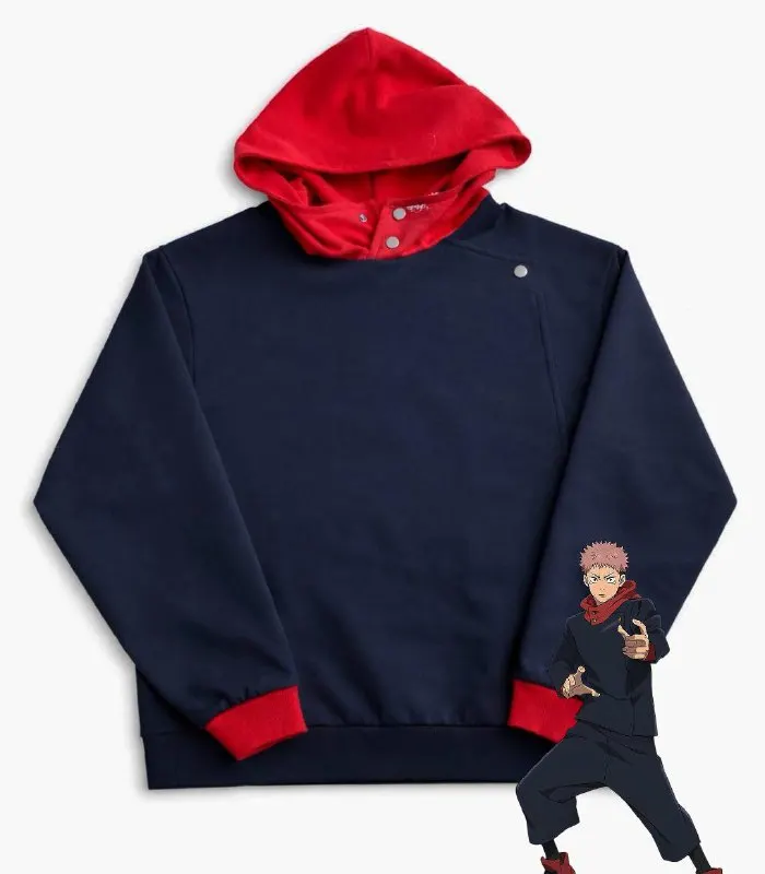 Y2k Jujutsu Kaisen Hoodies Women Harajuku Red Hoodie Streetwear Pullover Hip Hop Sweatshirt Anime Men Clothing