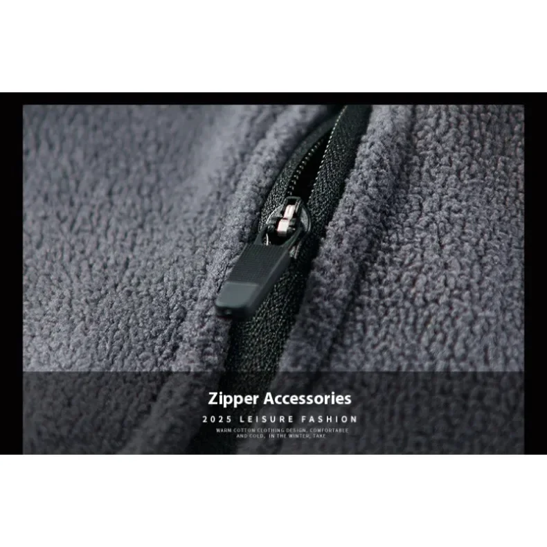 CHUJIE Men's Autumn Winter Thick Warm Polar Fleece Sweatshirt Stand up Collar Half Zip Casual Base Layer Long Sleeve Fleece Top