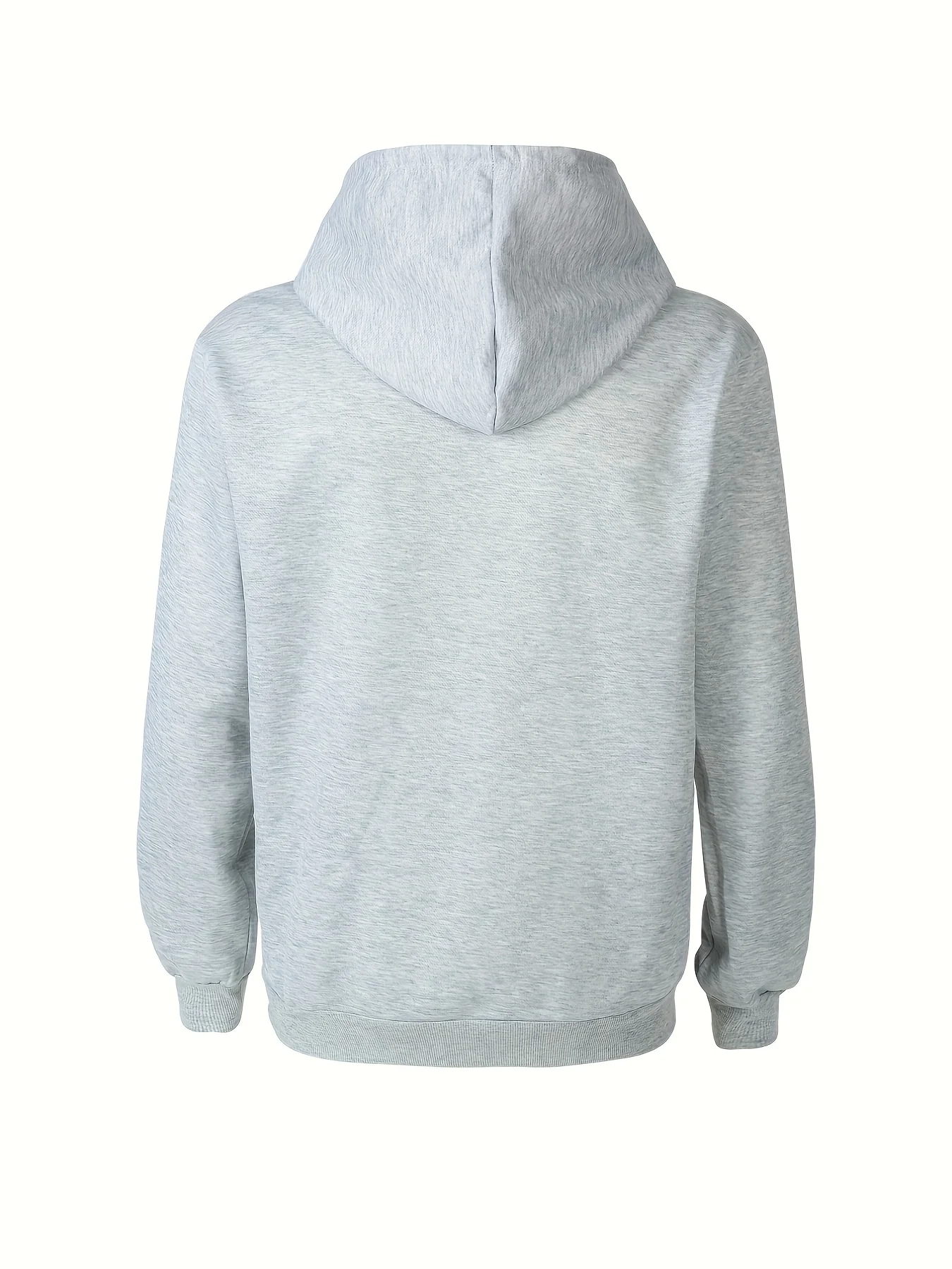 Men's Autumn/Winter Casual Fashion Loose Hoodie Swiss Mountain Pattern Printed Long Sleeve Warm Hoodie