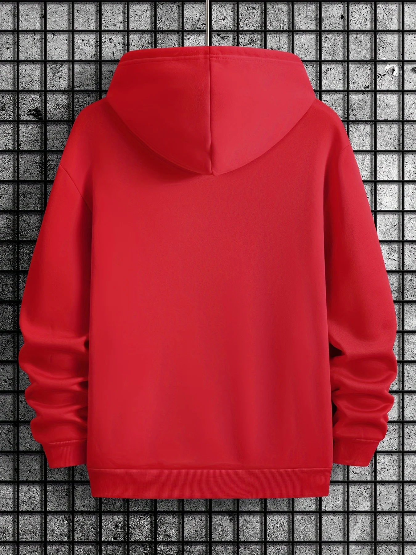 Men's Autumn/Winter Casual Fashion Loose Hoodie Swiss Mountain Pattern Printed Long Sleeve Warm Hoodie
