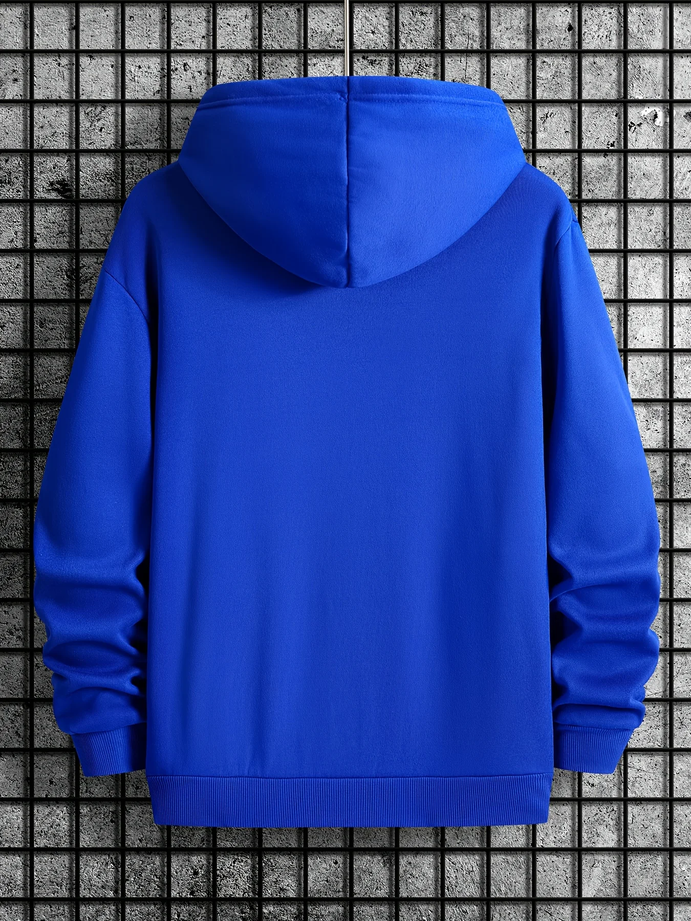 Men's Autumn/Winter Casual Fashion Loose Hoodie Swiss Mountain Pattern Printed Long Sleeve Warm Hoodie