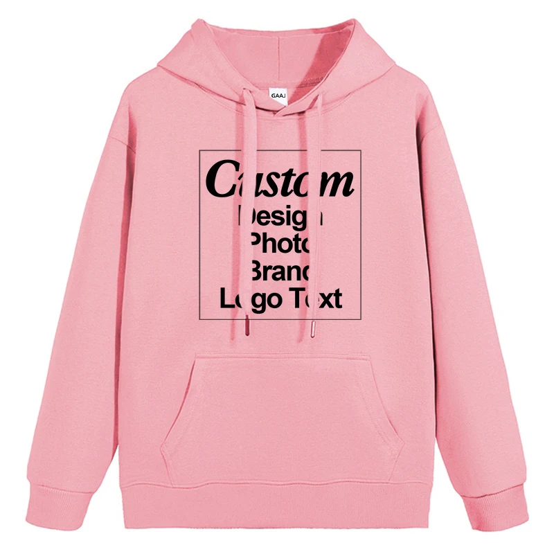 Custom Hoodie Sweatshirt 56% Cotton Blend 400gsm Heavyweight Thick Warm Fleece Winter Print Logo Text Photo Design Men Women