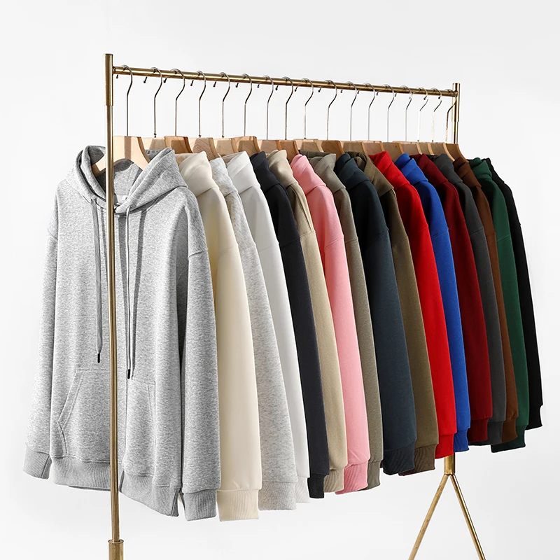 Custom Hoodie Sweatshirt 56% Cotton Blend 400gsm Heavyweight Thick Warm Fleece Winter Print Logo Text Photo Design Men Women