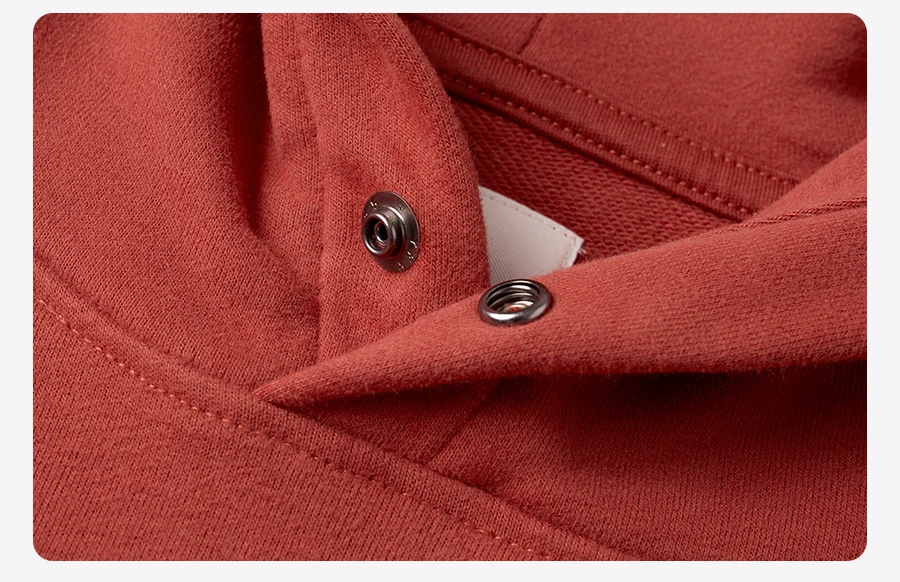SIMWOOD Autumn Winter Ultra-Soft Men's Hoodie Heavyweight 400gsm Brushed Interior Carbon Peached Pullover with Letter Embroidery