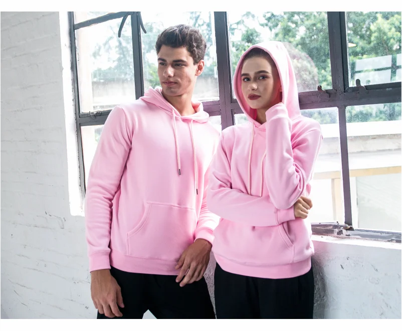 Fashion Men Women Sweatshirt Embroidery Logo Cotton Hoodies Printing Personalized Pattern Team Brand Clothing Custom Logo