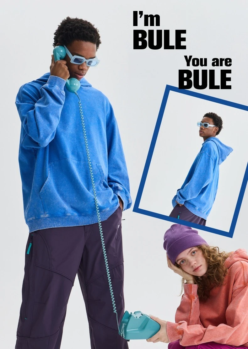 350g Pure Cotton Loose Hooded Sweatshirt | Snowflake Vintage Washed & Wax Dyed | Unisex Autumn/Winter Oversized Top