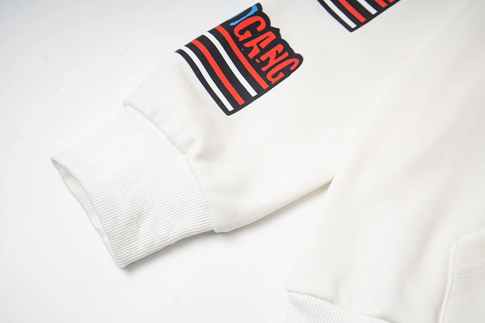 High Street Graffiti Letter Print Terry Zipper Hooded Hoodies for Men and Women Cardigan Hip Hop Loose Cotton Sweatshirts Jacket