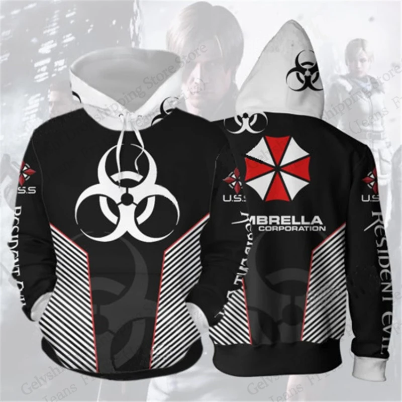 Tv Series Resident Evil 3d Print Hoodie Men Women Fashion Hoodie Sweatshirt Outwear Coat Men Hoodies Winter Clothes Sportwear