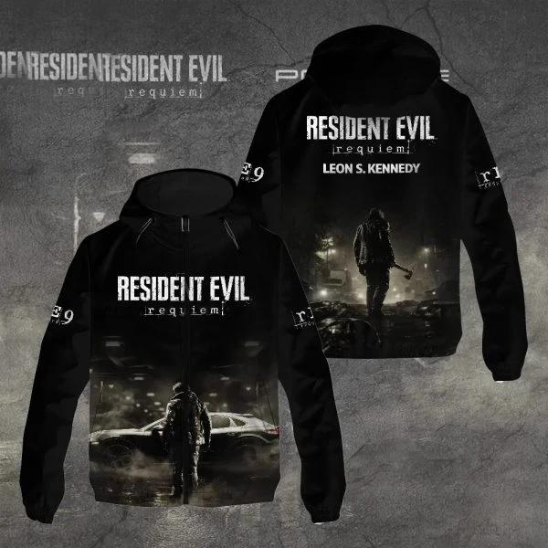 Tv Series Resident Evil 3d Print Hoodie Men Women Fashion Hoodie Sweatshirt Outwear Coat Men Hoodies Winter Clothes Sportwear