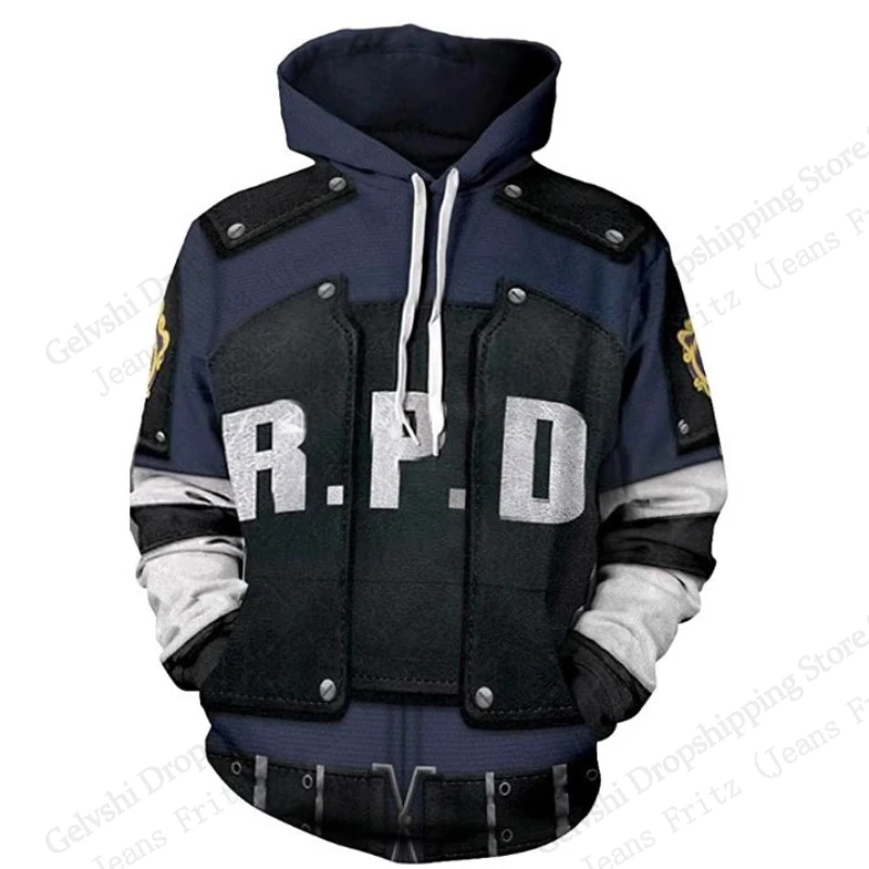 Tv Series Resident Evil 3d Print Hoodie Men Women Fashion Hoodie Sweatshirt Outwear Coat Men Hoodies Winter Clothes Sportwear