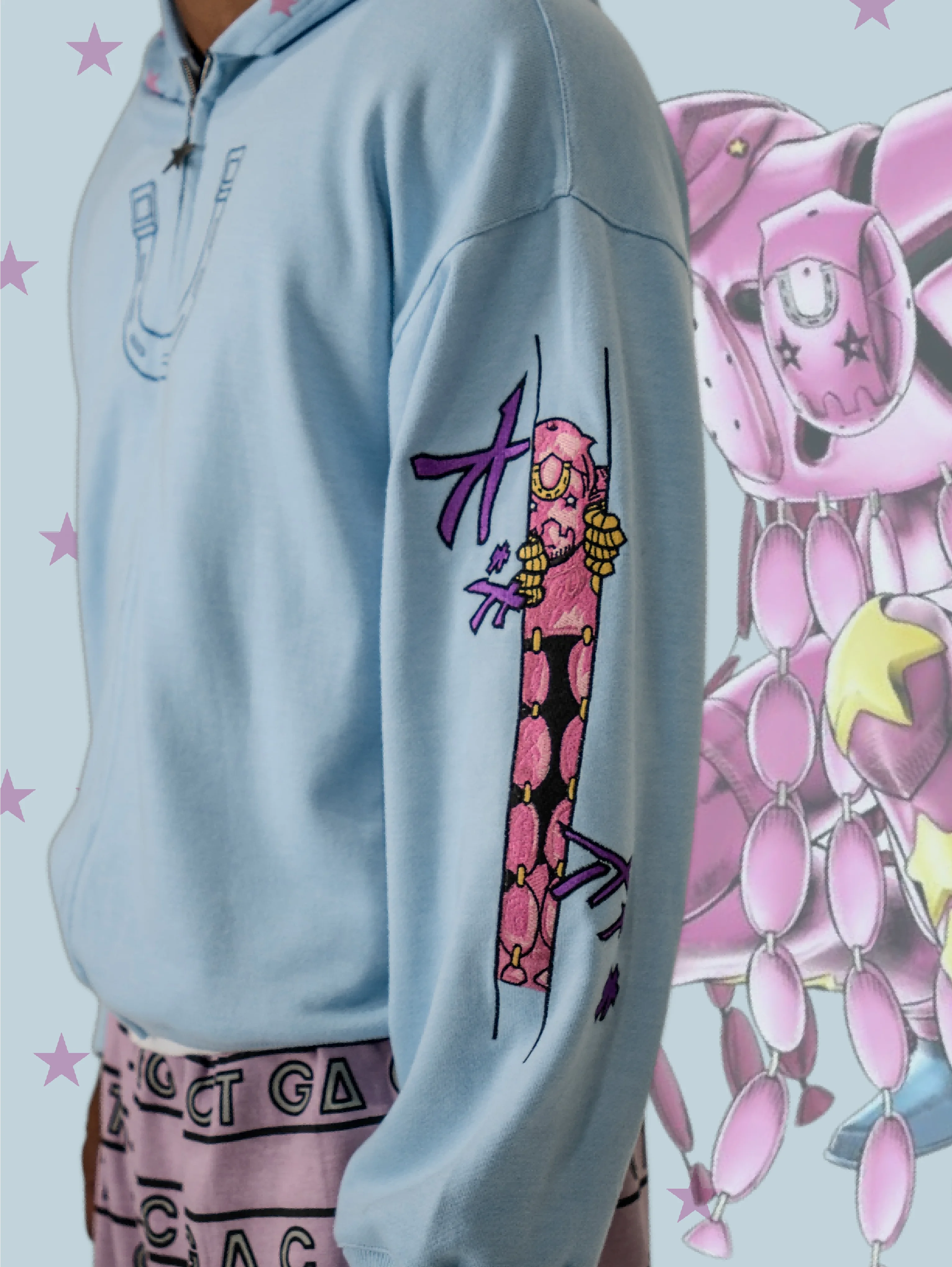 Harajuku Jojo Bizarre Adventure Hoodies Women DIO Zip Up Anime Hoodie Hip Hop Couples Y2k Street Sweatshirt Men Clothing