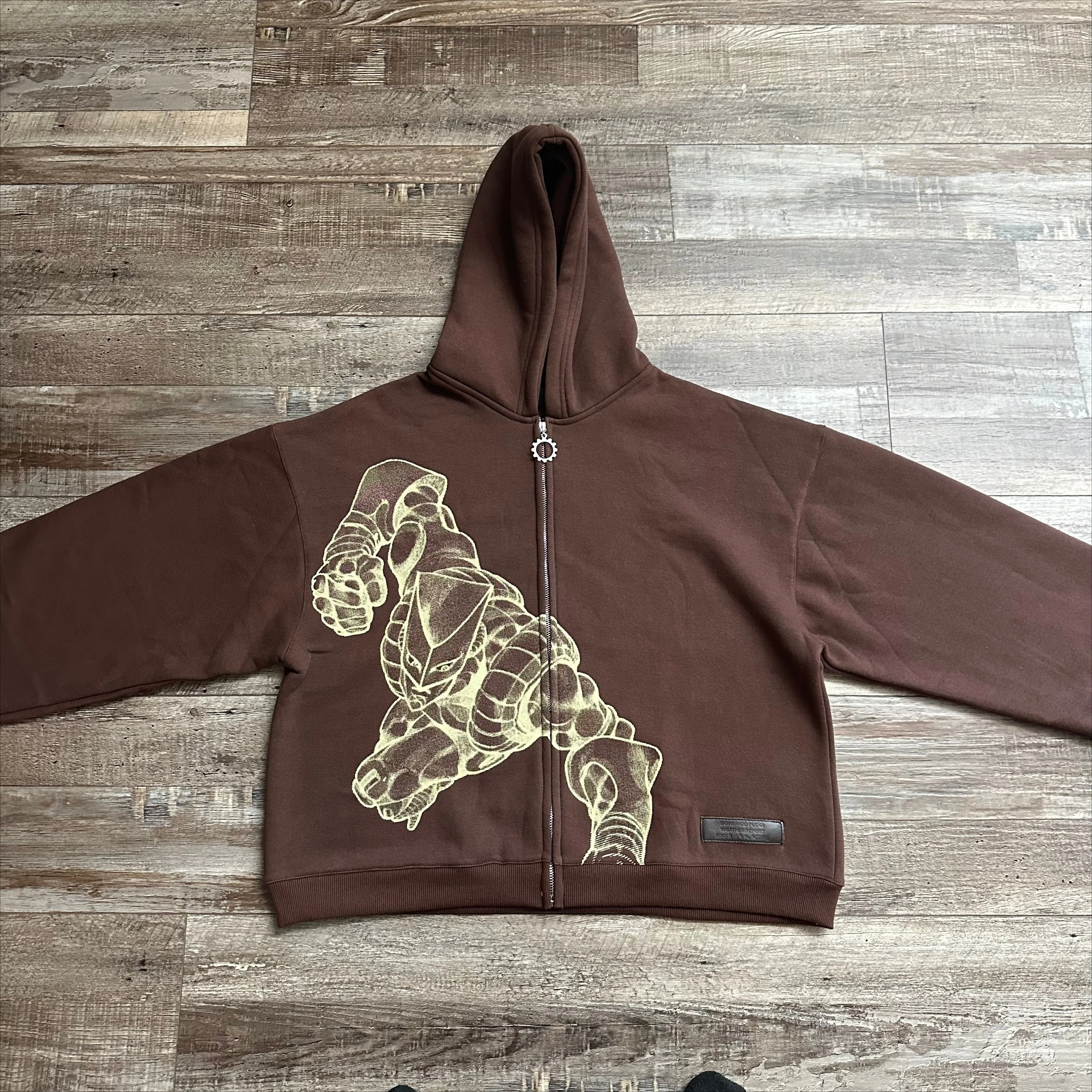 Harajuku Jojo Bizarre Adventure Hoodies Women DIO Zip Up Anime Hoodie Hip Hop Couples Y2k Street Sweatshirt Men Clothing