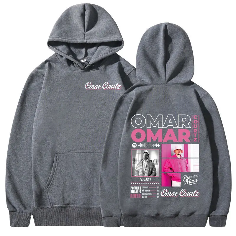 Omar Courtz Primera Musa Album Tour Merch Hoodies Men's Women Clothing Fashion Hooded Sweatshirts Hip Hop Oversized Pullovers