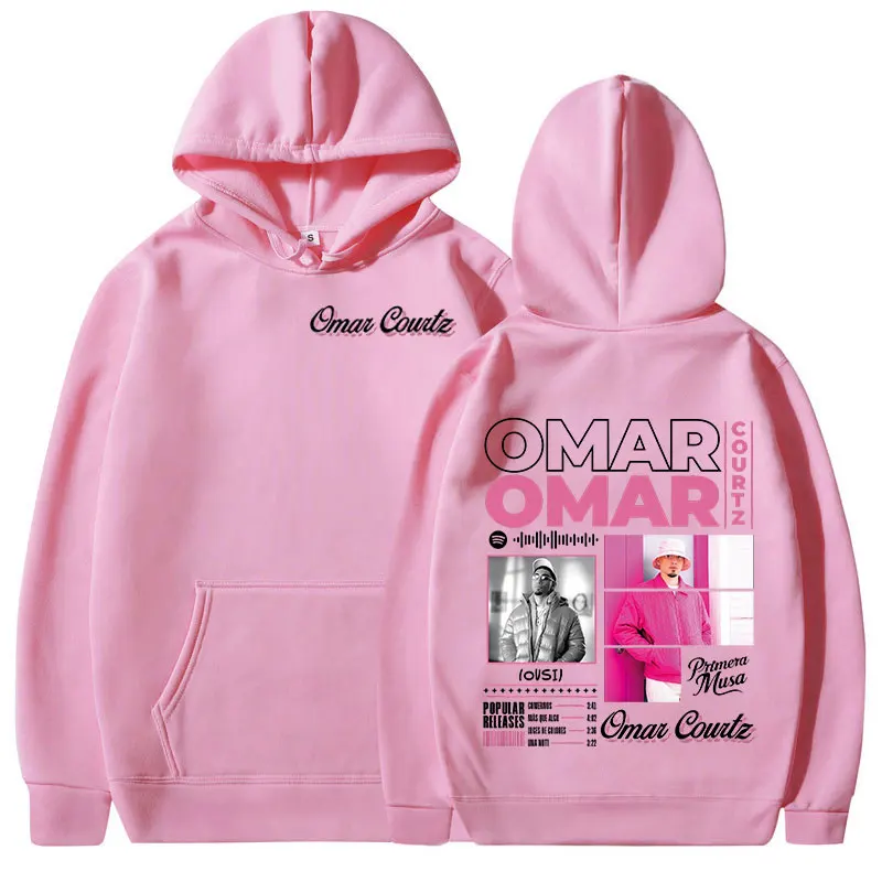 Omar Courtz Primera Musa Album Tour Merch Hoodies Men's Women Clothing Fashion Hooded Sweatshirts Hip Hop Oversized Pullovers
