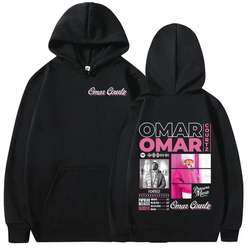 Omar Courtz Primera Musa Album Tour Merch Hoodies Men's Women Clothing Fashion Hooded Sweatshirts Hip Hop Oversized Pullovers