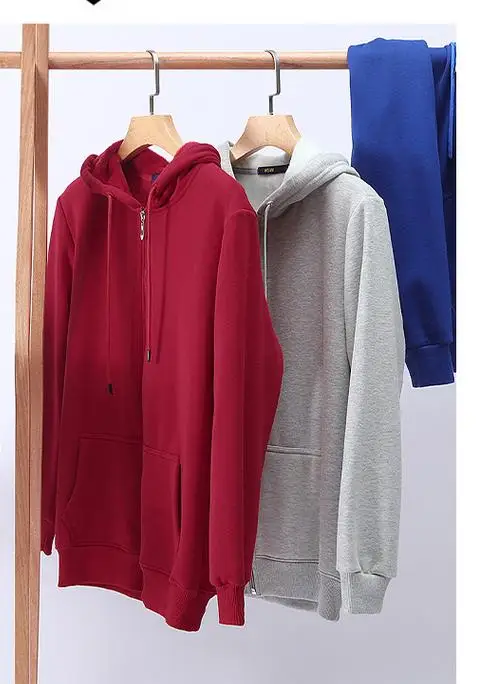 2026 New Autumn Winter Jacket Men Hoodie Velvet Thick Pure Cotton Solid Color Warm And Soft Ladies Zipper Coat Casual Sweatshirt